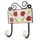 Red Tiny Flower Ceramic Tile Hook Online